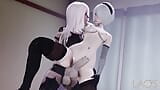 Nier Automata Futanari Banging snapshot 19