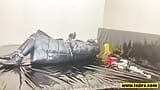 Fejira com In leather and down bundle masturbation orgasm snapshot 2