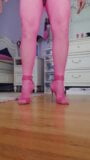 Pink heels and pink fishnets POV for you heel lovers snapshot 7