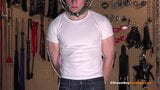 Hung Jock Willingly Submits To Master - Cums in Pain BDSM snapshot 2