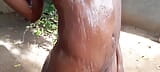 Shower in the backyard putting fingers in dirty pussy snapshot 14