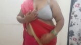 desi Indian naughty horny wife stripping out of saree part 1 snapshot 1