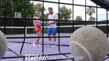 SPYFAM Step Bro Gives Step Sis Tennis Lessons & Big Dick snapshot 2