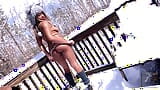 Nina Rivera engulle la polla de Don Whoe en la nieve snapshot 4