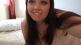 Chubby Brunette belly play and masturbating to cum. snapshot 1