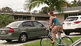 Bicycle Riding Big Booty Redhead Picked Up and Fucked By Stranger snapshot 1