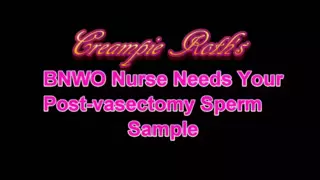 Bnwo enfermeira precisa de sua amostra de esperma - creampieroth ...