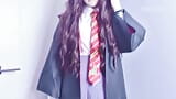Hermione granger behandelt burnout in Hogwarts mit einem großen schwanz snapshot 1
