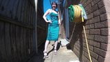 Coctail dress catwalk strut in the yard snapshot 2