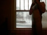 Masturbating and cumming at the window snapshot 3