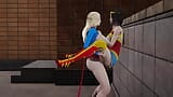 Supergirl x Wonderwoman, öffentlicher Sex, Transe snapshot 17