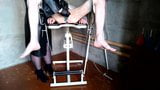 Mistress training slave’s ass - anal beads snapshot 9