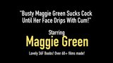 Грудастая Maggie Green сосет член, пока ее лицо не стекает со спермой! snapshot 1