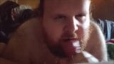 Bear Facial #15 - Sucking and rimming white chubby fuck bud snapshot 14