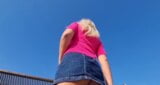 Slow Motion Walking With Panties And Peeing In Public snapshot 5