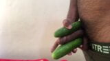 dasdy Big black cock masturbation with big 2 dildos snapshot 9