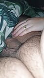 Step son dick grow up while step mom hand is on his leg snapshot 5