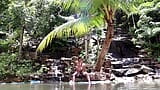 Couple Real Sex in a Waterfall in Thailand snapshot 15