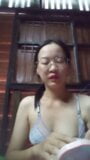 Asian girl at home alone and bored masturbates 5 snapshot 9