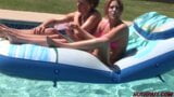 Gwen and Trisha Go From a Pool Day to Pussy Play snapshot 4