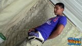 Exotic Rico Stone pissing before straight masturbation snapshot 2