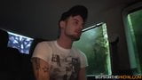 Adam Watson, tatoué, séduit et baise avec un gay mignon dans une camionnette snapshot 8