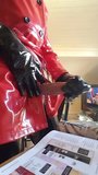 Handjob vinyl gloves and cum snapshot 4