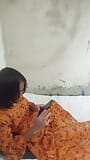 Indische Desi travestiet uit Pune, shemale, cd, homojongen die volledig naakt lichaam onder de douche toont snapshot 7