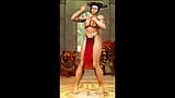 Juri de Street Fighter baila con sus tetas delante de tigres snapshot 15