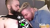 BEARFILMS Puppy Agyo And Jax Slade Fucks Jude Ashe In 3way snapshot 2