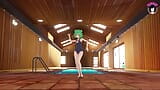 Ado sexy en maillot de bain une pièce danse + sexe (3D HENTAI) snapshot 1