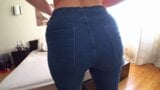 HOT STUDENT WITH A BIG ASS FUCKED THROUGH JEANS, Would you fuck her? snapshot 2