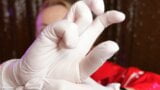 ASMR medical gloves - free clip - nitrile white glove fetish snapshot 12