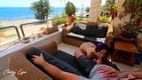 Risky public quickie on the balcony with my step dad's friend snapshot 3