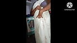 Indian Telugu aunty saree chenging snapshot 15