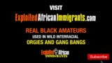 Larga africana devora tres grandes pollas blancas snapshot 15