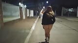 Risky public sex outdoors flashing her pussy on the streets of Argentina snapshot 15