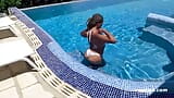 Ersties - sore yang panas di kolam renang dengan putri duyung 18 tahun Naomi snapshot 8