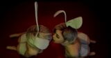 He Gets Sucked By 2 Blondes In Bunny Cosplay - 3D Animation - VAM snapshot 2