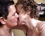 Réel, couple de lesbiennes amateur s'embrassant et se léchant - vintage snapshot 1