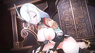 3D Compilation: Genshin Impact Yae Miko Eula Missionary Shenhe Dick Ride Uncensored Hentai snapshot 16