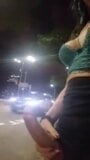 Travesti DOTADA Paloma Veiga na rua de madrugada snapshot 1