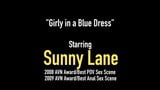 娇小的金发女郎sunny lane 假阳具钻她湿润的湿润阴户！ snapshot 1