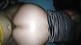 I record with my cell phone how we fuck doggy style with her very sexy striped dress snapshot 9