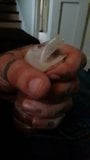 wanking in used condom snapshot 4