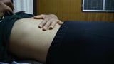 Asian girl's huge sloshy belly snapshot 8