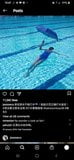 MediaCorp Actor Ms Jesseca Liu Swimming Use Umbrella Hold snapshot 11