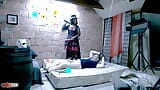 Halloween video with the superb young Colombian black girl Paris snapshot 2