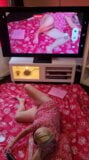 Me on the floor and on the TV screen snapshot 9