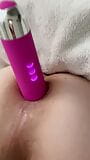 Gapend jongensgat met een roze vibrator snapshot 10